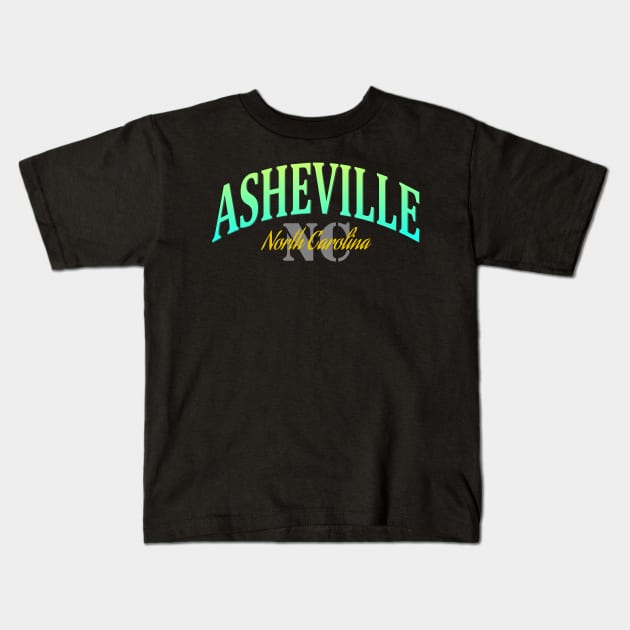 City Pride: Asheville, North Carolina Kids T-Shirt by Naves